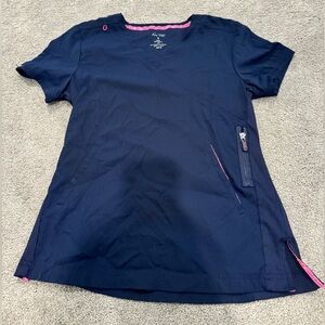 KOI Navy Scrub Top (small)